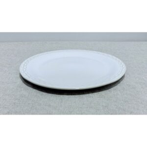 Plato llano blanco