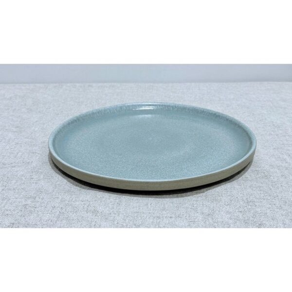 Plato llano verde gres