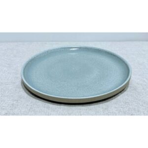 Plato llano verde gres