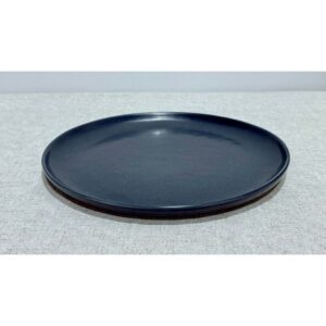 Plato llano azul medianoche