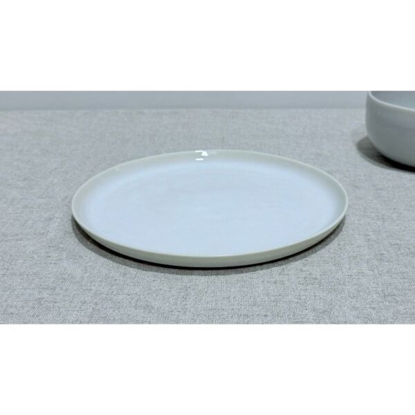 Plato postre gris claro