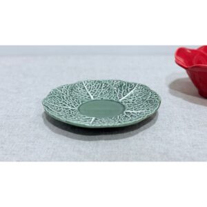 Plato postre verde huerta