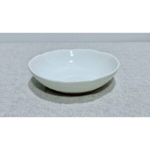 Plato sopero blanco borde irregular